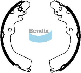 Bendix-AU BS1699 - Bremžu loku komplekts www.autospares.lv