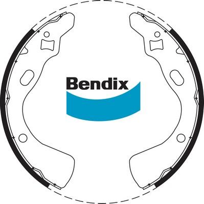 Bendix-AU BS1664 - Bremžu loku komplekts autospares.lv