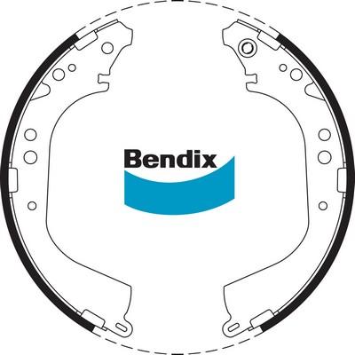 Bendix-AU BS1668 - Bremžu loku komplekts www.autospares.lv