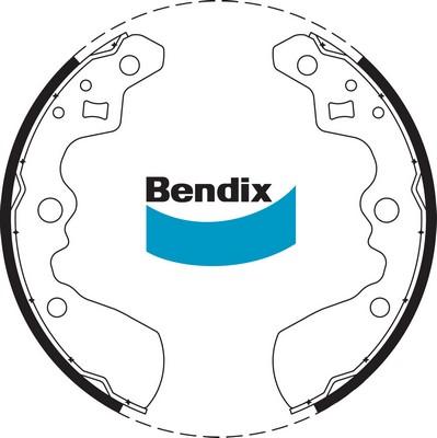 Bendix-AU BS1684 - Bremžu loku komplekts www.autospares.lv