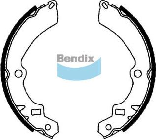 Bendix-AU BS1683 - Bremžu loku komplekts www.autospares.lv