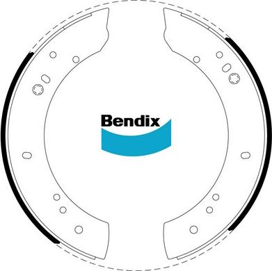 Bendix-AU BS1092 - Bremžu loku komplekts www.autospares.lv