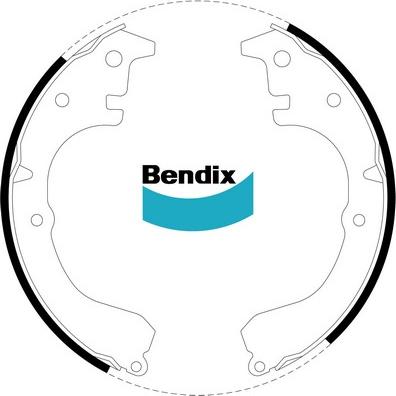 Bendix-AU BS1189 - Bremžu loku komplekts www.autospares.lv