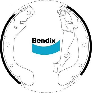 Bendix-AU BS1870 - Bremžu loku komplekts www.autospares.lv