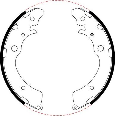 Bendix-AU BS1764 - Bremžu loku komplekts autospares.lv