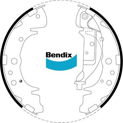 Bendix-AU BS1782 - Brake Shoe Set www.autospares.lv