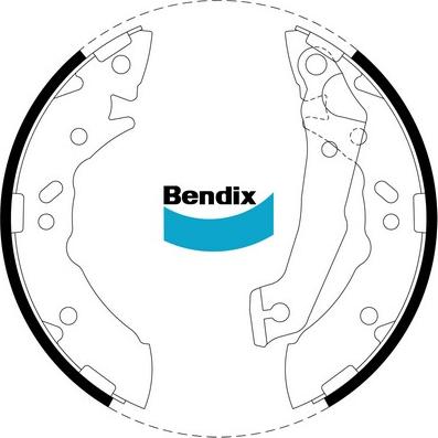 Bendix-AU BS1739 - Bremžu loku komplekts www.autospares.lv