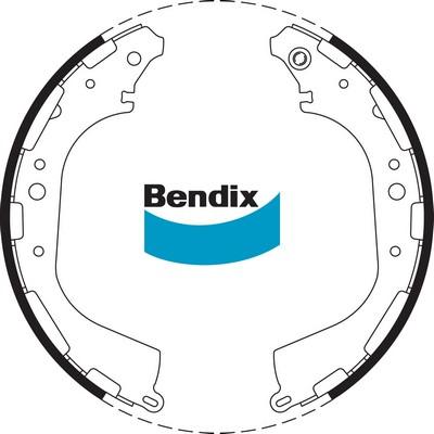 Bendix-AU BS1726 - Brake Shoe Set www.autospares.lv