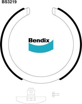 Bendix-AU BS3219 - Bremžu loku kompl., Stāvbremze autospares.lv