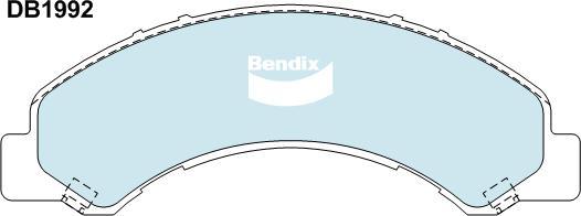 Bendix-AU CVP1992 PTHD - Bremžu uzliku kompl., Disku bremzes www.autospares.lv