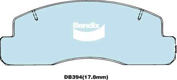 Bendix-AU CVP394 PTHD - Bremžu uzliku kompl., Disku bremzes www.autospares.lv