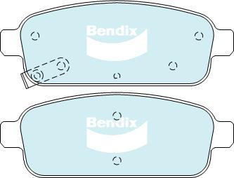 Bendix-AU DB1990 GCT - Brake Pad Set, disc brake www.autospares.lv