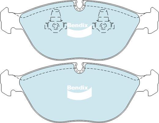 Bendix-AU DB1408 EURO+ - Brake Pad Set, disc brake www.autospares.lv