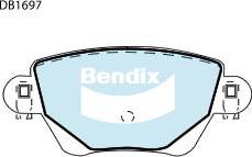 Bendix-AU DB1697 GCT - Brake Pad Set, disc brake www.autospares.lv