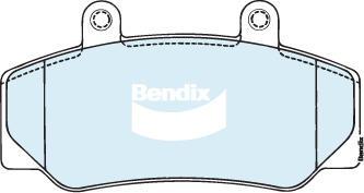 Bendix-AU DB1169 EURO+ - Тормозные колодки, дисковые, комплект www.autospares.lv