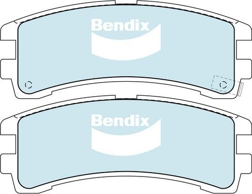 Bendix-AU DB1175 -4WD - Bremžu uzliku kompl., Disku bremzes www.autospares.lv