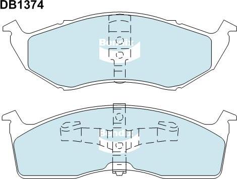 Remsa PCA044700 - Bremžu uzliku kompl., Disku bremzes www.autospares.lv