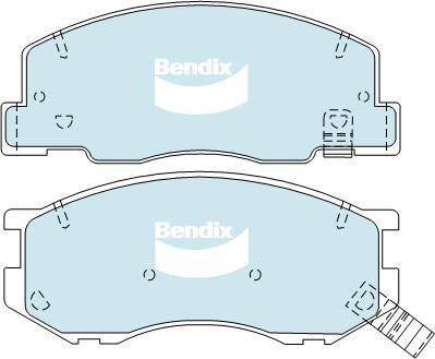 Bendix-AU DB1372 GCT - Тормозные колодки, дисковые, комплект www.autospares.lv