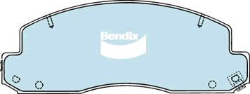 Bendix-AU DB1293 -4WD - Bremžu uzliku kompl., Disku bremzes www.autospares.lv