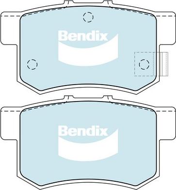 Bendix-AU DB1265 GCT - Тормозные колодки, дисковые, комплект www.autospares.lv