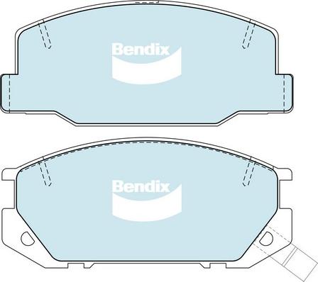 Bendix-AU DB1208 GCT - Тормозные колодки, дисковые, комплект www.autospares.lv