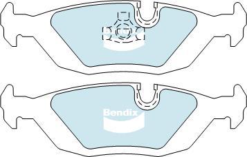 Bendix-AU DB296 EURO+ - Brake Pad Set, disc brake www.autospares.lv