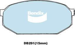 Bendix-AU DB291 GCT - Bremžu uzliku kompl., Disku bremzes autospares.lv