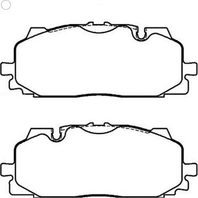 Bendix-AU DB2504 EURO+ - Bremžu uzliku kompl., Disku bremzes autospares.lv