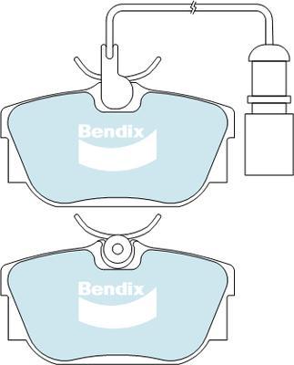 Bendix-AU DB2055 HD - Brake Pad Set, disc brake www.autospares.lv