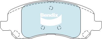 Bendix-AU DB2065 GCT - Тормозные колодки, дисковые, комплект www.autospares.lv