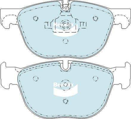 Bendix-AU DB2006 GCT - Тормозные колодки, дисковые, комплект www.autospares.lv