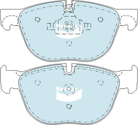 Bendix-AU DB2006 HD - Тормозные колодки, дисковые, комплект www.autospares.lv