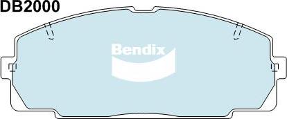 Bendix-AU DB2000 HD - Brake Pad Set, disc brake www.autospares.lv