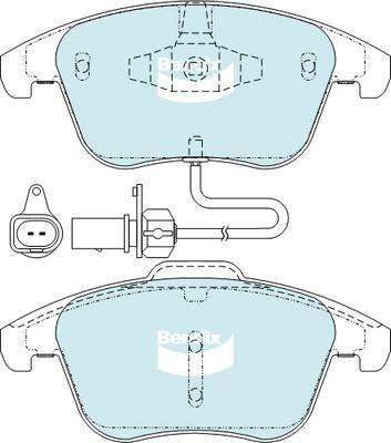 Bendix-AU DB2184 EURO+ - Тормозные колодки, дисковые, комплект www.autospares.lv