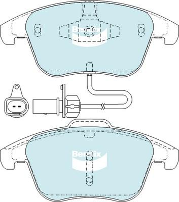 Bendix-AU DB2184 GCT - Тормозные колодки, дисковые, комплект www.autospares.lv