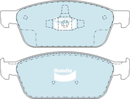 Bendix-AU DB2353 GCT - Bremžu uzliku kompl., Disku bremzes autospares.lv