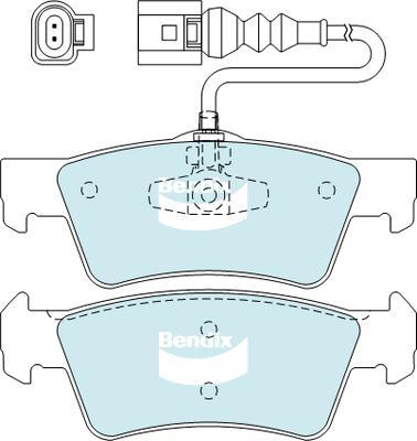 Bendix-AU DB2201 EURO+ - Brake Pad Set, disc brake www.autospares.lv