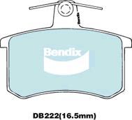 Bendix-AU DB222 EURO+ - Тормозные колодки, дисковые, комплект www.autospares.lv