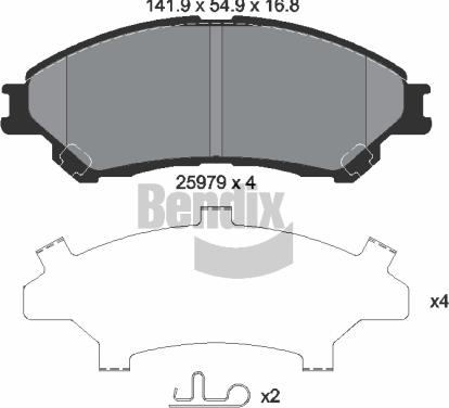 Protechnic PRP1732 - Bremžu uzliku kompl., Disku bremzes www.autospares.lv