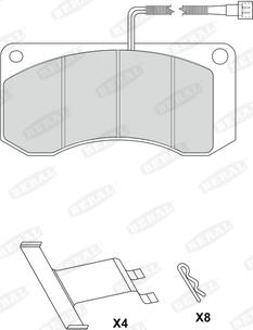 Beral 2909720504117185 - Brake Pad Set, disc brake www.autospares.lv