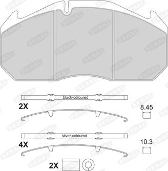 Beral 2905330004145674 - Bremžu uzliku kompl., Disku bremzes www.autospares.lv