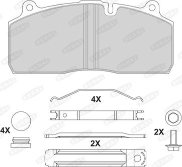 Beral 2919530004145814 - Bremžu uzliku kompl., Disku bremzes www.autospares.lv