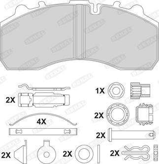 Beral 2919630004045504 - Bremžu uzliku kompl., Disku bremzes www.autospares.lv