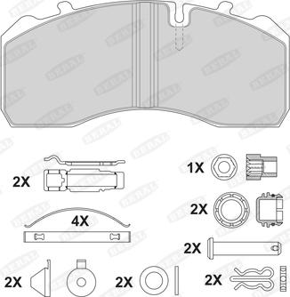 Beral 2919730004145504 - Bremžu uzliku kompl., Disku bremzes www.autospares.lv