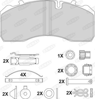 Beral 2919730004145684 - Brake Pad Set, disc brake www.autospares.lv