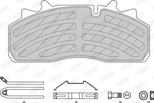 Beral 2915930004145684 - Bremžu uzliku kompl., Disku bremzes www.autospares.lv