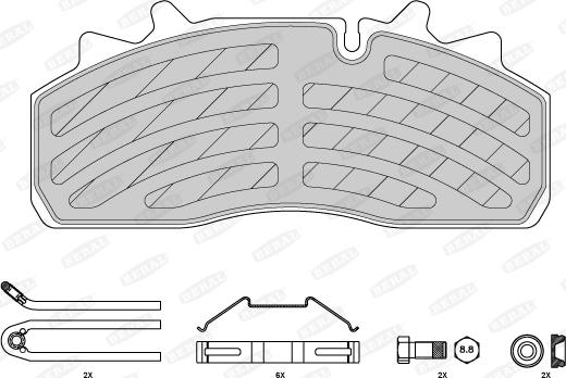 Beral 2915930004145674 - Bremžu uzliku kompl., Disku bremzes www.autospares.lv