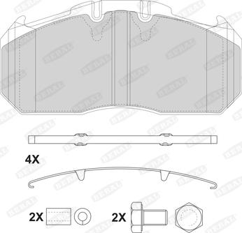 Beral 2915630004145674 - Bremžu uzliku kompl., Disku bremzes autospares.lv