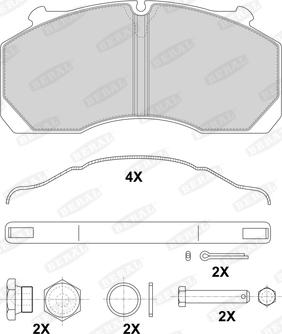 Beral 2915030004145674 - Bremžu uzliku kompl., Disku bremzes www.autospares.lv