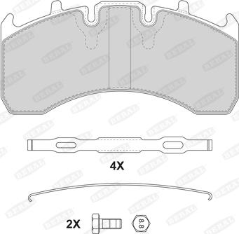 Beral 2916930004145624 - Bremžu uzliku kompl., Disku bremzes www.autospares.lv